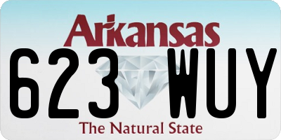 AR license plate 623WUY