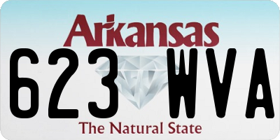 AR license plate 623WVA