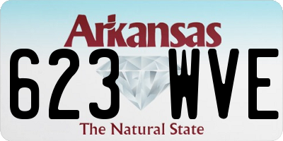 AR license plate 623WVE