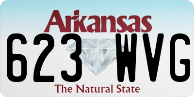 AR license plate 623WVG