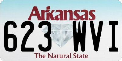 AR license plate 623WVI