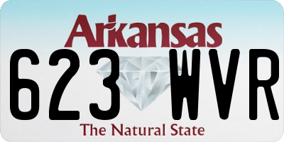 AR license plate 623WVR