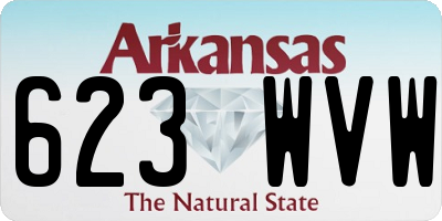 AR license plate 623WVW