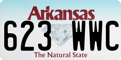 AR license plate 623WWC