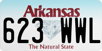 AR license plate 623WWL