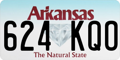 AR license plate 624KQO