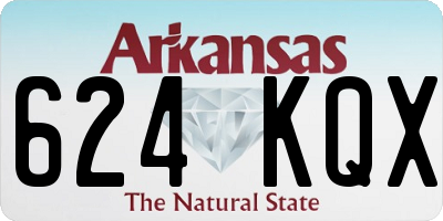 AR license plate 624KQX