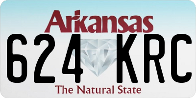 AR license plate 624KRC