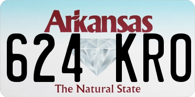 AR license plate 624KRO