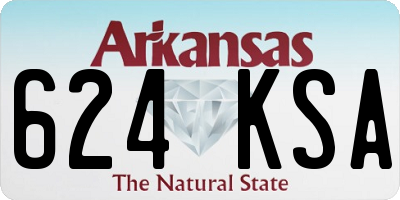 AR license plate 624KSA