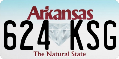 AR license plate 624KSG