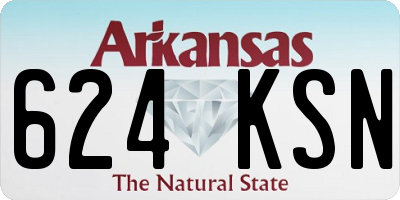 AR license plate 624KSN