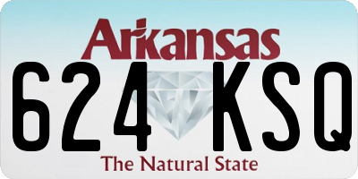 AR license plate 624KSQ