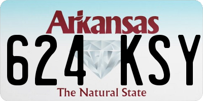 AR license plate 624KSY