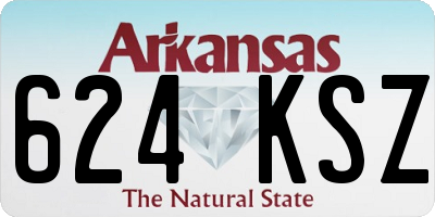 AR license plate 624KSZ