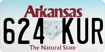 AR license plate 624KUR