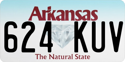 AR license plate 624KUV