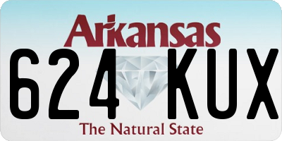 AR license plate 624KUX