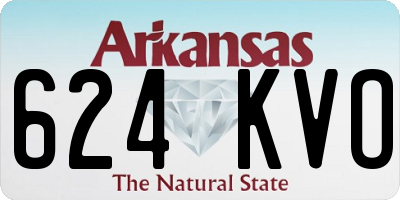 AR license plate 624KVO