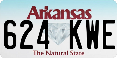 AR license plate 624KWE