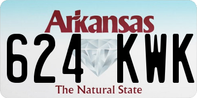 AR license plate 624KWK