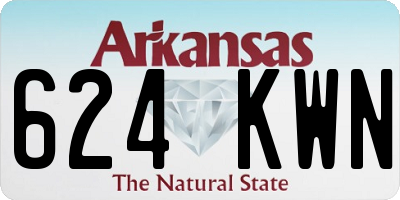 AR license plate 624KWN