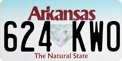 AR license plate 624KWO