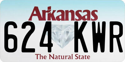 AR license plate 624KWR