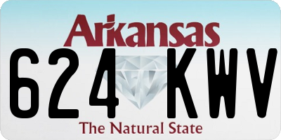AR license plate 624KWV