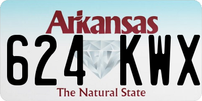 AR license plate 624KWX