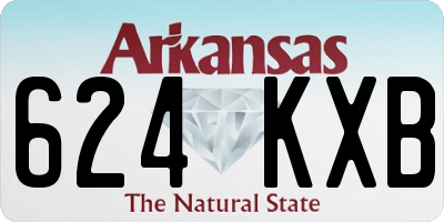 AR license plate 624KXB