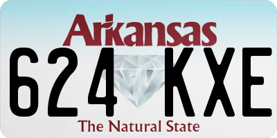 AR license plate 624KXE