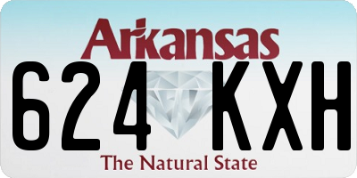 AR license plate 624KXH