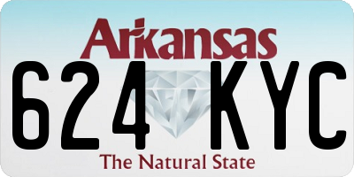 AR license plate 624KYC