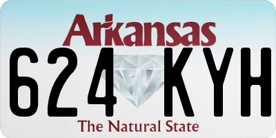 AR license plate 624KYH