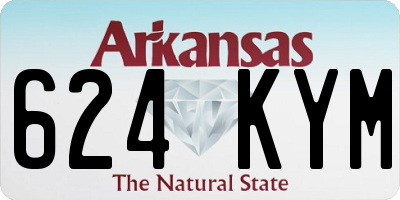 AR license plate 624KYM