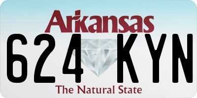 AR license plate 624KYN