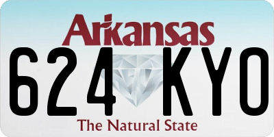 AR license plate 624KYO
