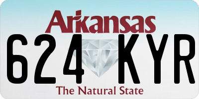 AR license plate 624KYR