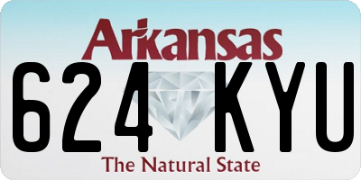 AR license plate 624KYU