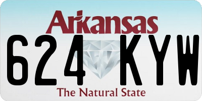 AR license plate 624KYW