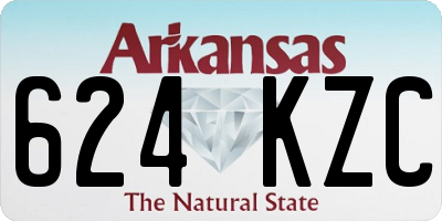 AR license plate 624KZC