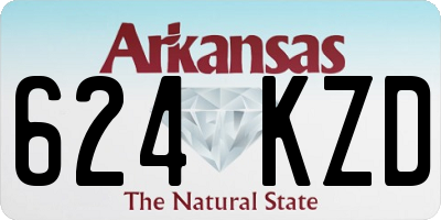 AR license plate 624KZD