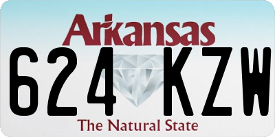 AR license plate 624KZW
