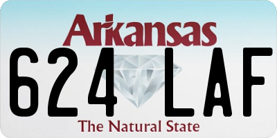 AR license plate 624LAF