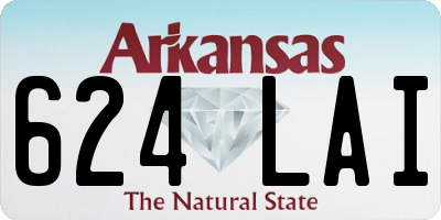 AR license plate 624LAI