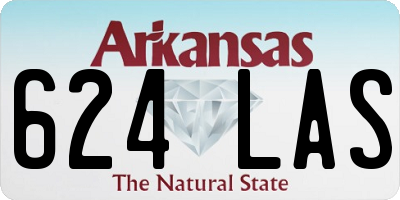AR license plate 624LAS