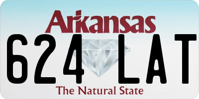 AR license plate 624LAT