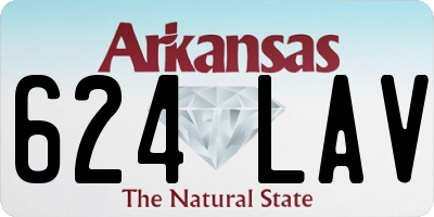 AR license plate 624LAV