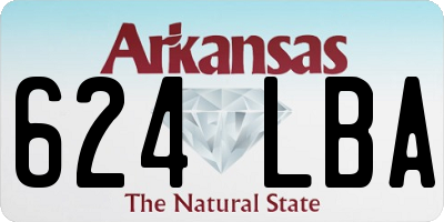 AR license plate 624LBA